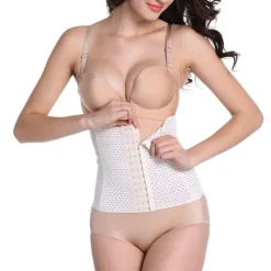 New Women's Waist Trainer Shapewears Tummy Control Push Up Front Close Office Yoga Running Gym Plus Size Sport Breathable Solid Color Hook & Eye Home Outfits Women Shapewear