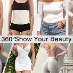 New Women's Waist Trainer Shapewears Tummy Control Push Up Front Close Office Yoga Running Gym Plus Size Sport Breathable Solid Color Hook & Eye Home Outfits Women Shapewear