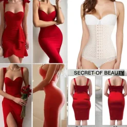 New Women's Waist Trainer Shapewears Tummy Control Push Up Front Close Office Yoga Running Gym Plus Size Sport Breathable Solid Color Hook & Eye Home Outfits Women Shapewear