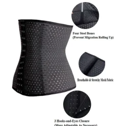 New Women's Waist Trainer Shapewears Tummy Control Push Up Front Close Office Yoga Running Gym Plus Size Sport Breathable Solid Color Hook & Eye Home Outfits Women Shapewear