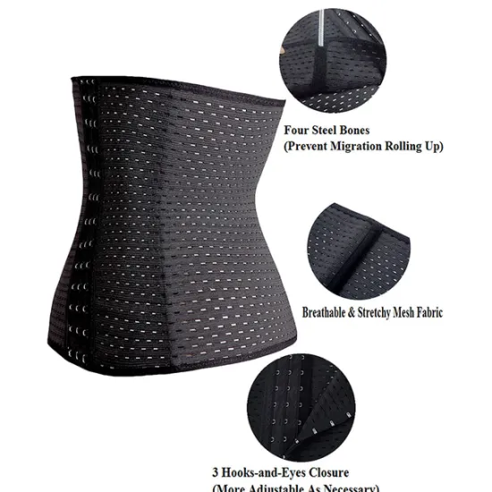 New Women's Waist Trainer Shapewears Tummy Control Push Up Front Close Office Yoga Running Gym Plus Size Sport Breathable Solid Color Hook & Eye Home Outfits Women Shapewear