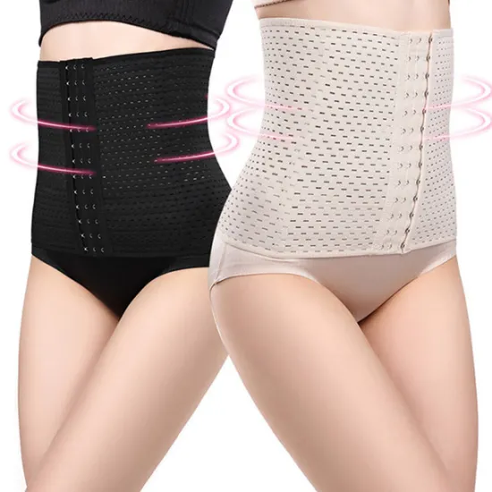 Women's Waist Trainer Shapewears Tummy Control Push Up Front Close Office Yoga Running Gym Plus Size Sport Breathable Solid Color Hook & Eye Home Outfits Women Shapewear