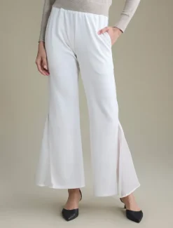 Clearance Women's Wedding Guest Party Black High Waist Bell Bottom Pants Elegant Chiffon Modal Slim Fit Flared Leg Elastic Waist Casual Daily Office Wear Women Chiffon Tops