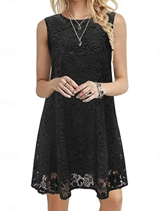 Clearance Women's White Dress Mini Dress with Sleeve Date Streetwear Crew Neck Short Sleeve Black White Burgundy Color Women White Dresses