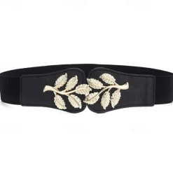Hot Women's Wide Belt Corset Belt Canvas Metal Bucke Geometric Cord Wowen Formal Work Daily Black White Red Navy Blue Women Belt