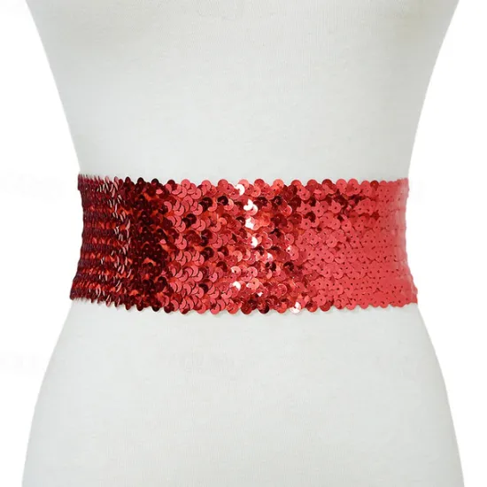 New Women's Wide Belt Corset Belt Metal Chain Canvas Metal Bucke Geometric Formal Party Daily Black Silver Gold Red Women Belt