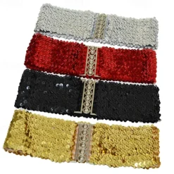 New Women's Wide Belt Corset Belt Metal Chain Canvas Metal Bucke Geometric Formal Party Daily Black Silver Gold Red Women Belt
