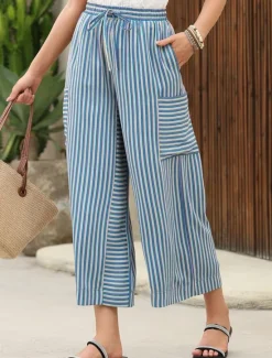 Best Women's Wide Leg Chinos Vacation Fashion Streetwear Full Length High Waist Plain Elastic Waistband Printing Comfy Soft Comfortable Micro-elastic Outdoor Vacation Street Orange red Blue Orange Green Women Pants