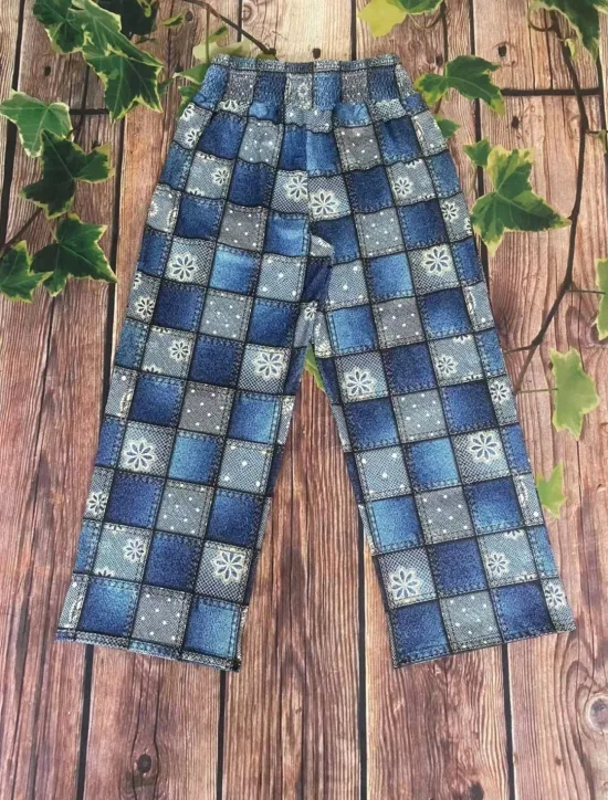 Online Women's Wide Leg Chinos Vacation Vintage Ethnic Style Long High Waist Graphic Plaid Checkered Pocket Elastic Waistband Comfy Soft Comfortable Micro-elastic Outdoor Street Blue Orange Summer Spring Women Pants