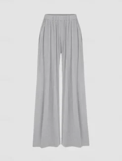 New Women's Wide Leg Dress Pants Trousers Full Length Modal Pocket Micro-elastic High Waist Fashion Streetwear Street Daily White / Black Black S M Fall Winter Women Pants