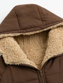 Women's Winter Coat Puffer Jacket Fleece Jacket Coat Outdoor Street Daily Wear Fall Winter Long Coat Regular Fit Thermal Warm Windproof Comtemporary Casual Street Style Jacket Long Sleeve Solid Color Women Puffers & Parka