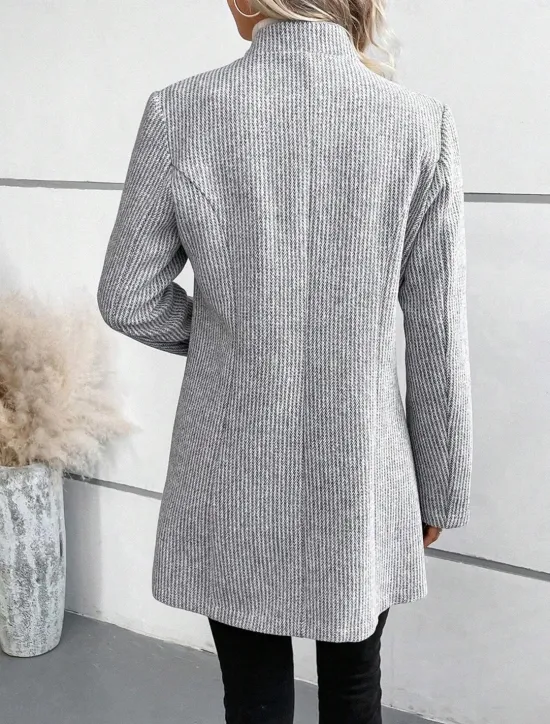 New Women's Winter Coat Winter Jacket Outdoor Street Daily Fall Winter Regular Coat Regular Fit Warm Breathable Comtemporary Stylish Jacket Long Sleeve Solid Color Slim Fit Women Coats & Trench Coats