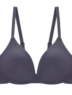 Outlet Women's Wireless Bras Double Strap Adjustable Full Coverage V Neck Breathable Pure Color Hook & Eye Date Casual Daily Nylon 1PC Green Black / Bras & Bralettes Home Outfits Women Lingerie