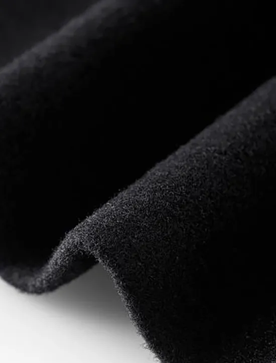 Best Women's Wool Blend Coat Winter Singel Breasted Lapel Long Pea Coat Fall Over Coat Formal Office Windproof Warm Simple Elegant & Luxurious Basic Jacket Long Sleeve Black Women Coats & Trench Coats