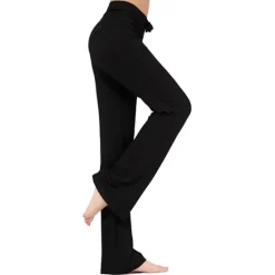 Best Women's Yoga Pants Drawstring Flare Leg Breathable Quick Dry Moisture Wicking Zumba Yoga Fitness Bottoms White Green Modal Plus Size Sports Activewear Stretchy Loose Fit Street Casual Women Pants
