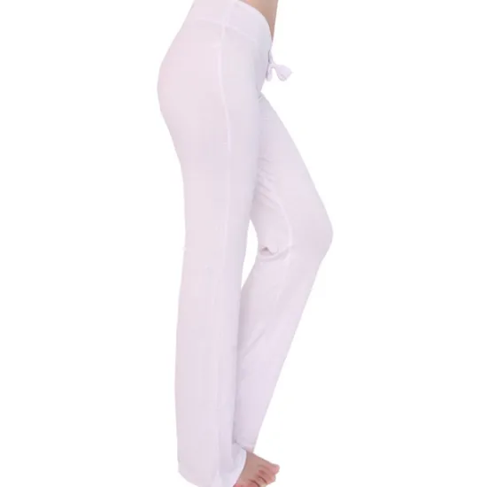 Best Women's Yoga Pants Drawstring Flare Leg Breathable Quick Dry Moisture Wicking Zumba Yoga Fitness Bottoms White Green Modal Plus Size Sports Activewear Stretchy Loose Fit Street Casual Women Pants