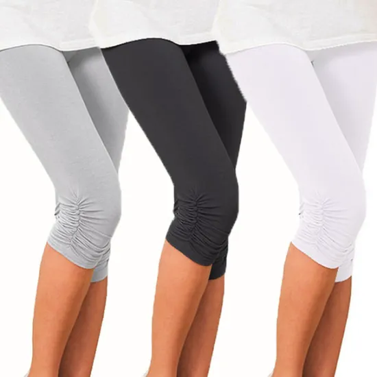 Clearance Women's Yoga Pants Sun Protection Tummy Control Butt Lift High Waist Yoga Fitness Gym Workout Capri Leggings Bottoms Violet Black White Sports Activewear High Elasticity Skinny Women Leggings