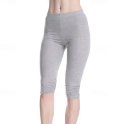 Clearance Women's Yoga Pants Sun Protection Tummy Control Butt Lift High Waist Yoga Fitness Gym Workout Capri Leggings Bottoms Violet Black White Sports Activewear High Elasticity Skinny Women Leggings