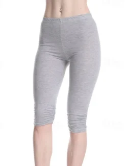 Discount Women's Yoga Pants Sun Protection Tummy Control Butt Lift High Waist Yoga Fitness Gym Workout Capri Leggings Bottoms Violet Black White Sports Activewear High Elasticity Skinny Women Leggings