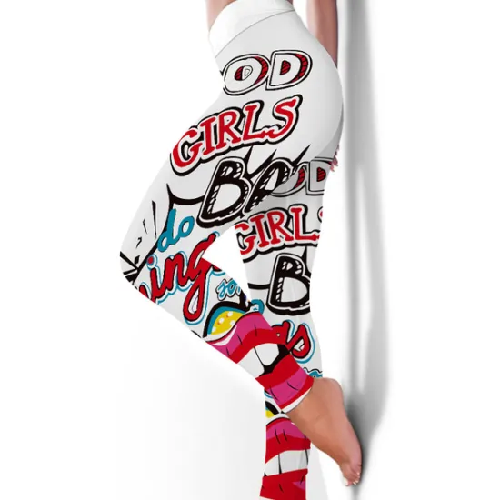 Women's Yoga Pants Tummy Control Butt Lift High Waist Yoga Fitness Gym Workout Tights Leggings Bottoms Floral Black / Red White+Yellow White Spandex Fall Winter Sports Activewear Stretchy Women Leggings