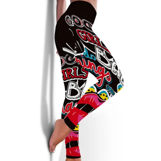 Women's Yoga Pants Tummy Control Butt Lift High Waist Yoga Fitness Gym Workout Tights Leggings Bottoms Floral Black / Red White+Yellow White Spandex Fall Winter Sports Activewear Stretchy Women Leggings